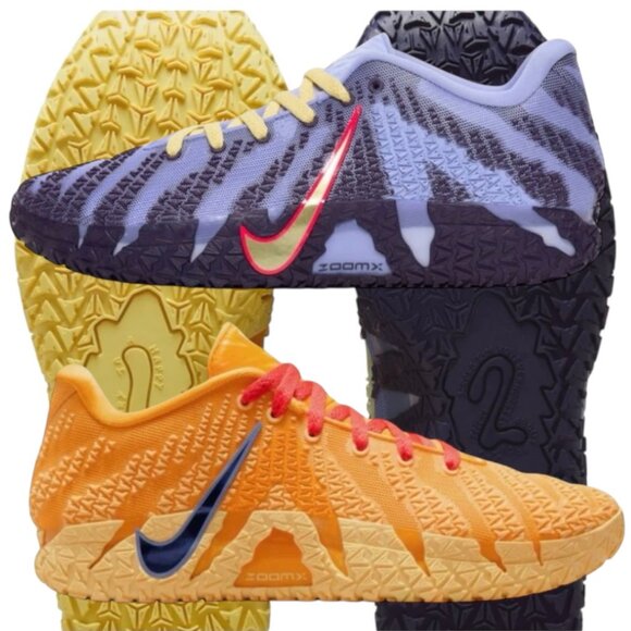 Nike JA 3 Hustle & Flow Mens Basketball Shoes Size 11.5 Gold Purple HF2793 700 - Picture 1 of 9